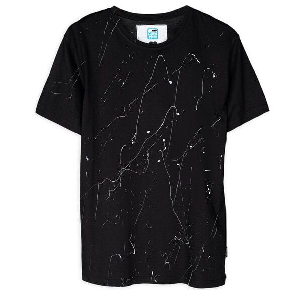 GARY MASH Shirt White Splashes aus Modal®-Mix Schwarz von Gary Mash