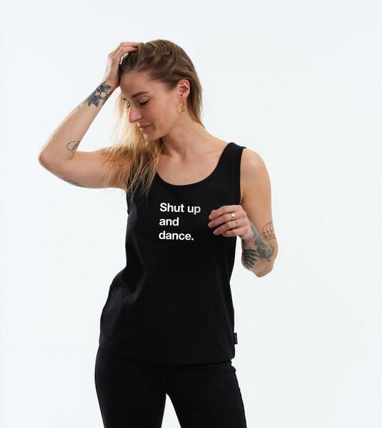 GARY MASH Top Rose Shut up and dance. aus Bio-Baumwolle von Gary Mash