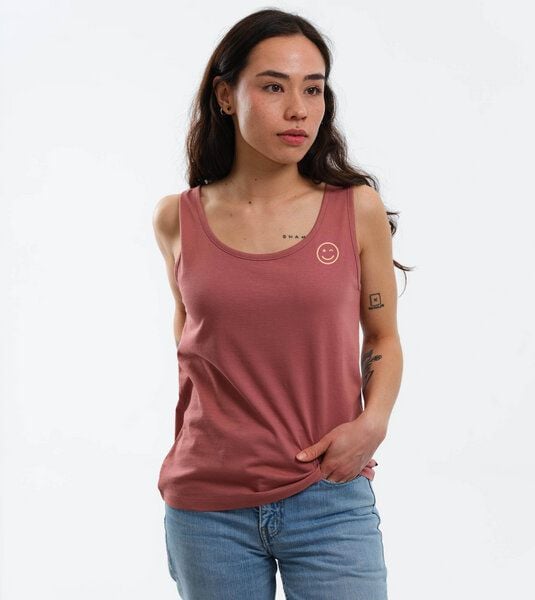 GARY MASH Top Rose Zwinker-Smiley aus Bio-Baumwolle von Gary Mash