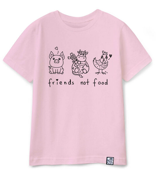 Gary Mash Kinder T-Shirt friends not food aus Bio-Baumwolle von Gary Mash