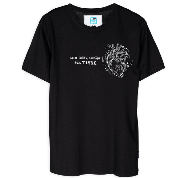 Gary Mash T-Shirt Herz für Tiere aus Bio-Baumwolle von Gary Mash