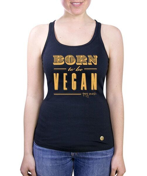 GARY MASH Tanktop Born to be vegan von Gary Mash