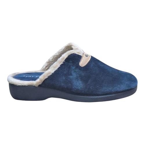 Garzón - Hausschuhe mit Keilabsatz - Textil, Marineblau, 37 EU Garzón - Hausschuhe mit Keilabsatz - Textil, Marineblau, 37 EU von Garzón