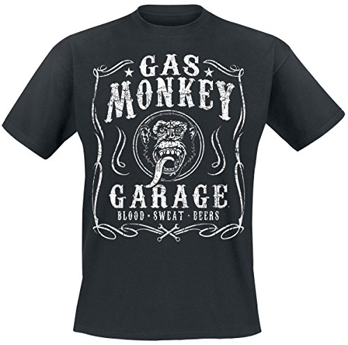 Gas Monkey Garage Herren GMG BSB Classic Logo T-Shirt, Schwarz, M von Gas Monkey Garage