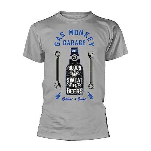 Gas Monkey Garage Herren T-Shirt Arbeit & Play Grau Gr. L, grau von Gas Monkey Garage