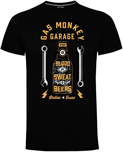 Gas Monkey Garage Herren T-Shirt Arbeit & Play Schwarz Gr. M, Schwarz von Gas Monkey Garage