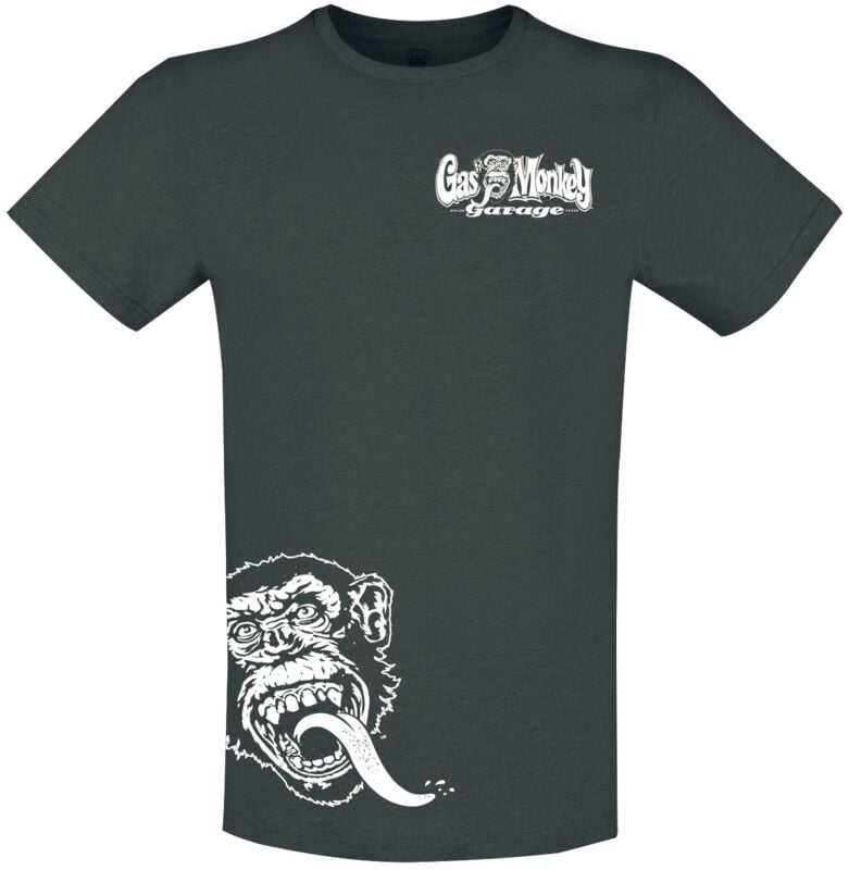 Gas Monkey Garage Side Kick T-Shirt charcoal in 3XL von Gas Monkey Garage