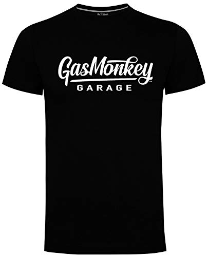 Gas Monkey Garage T-Shirt Large Script Logo Black-XXL von Gas Monkey Garage