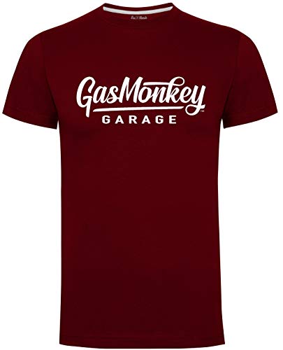 Gas Monkey Garage T-Shirt Large Script Logo Red-M von Gas Monkey Garage