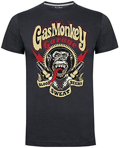 Gas Monkey Garage T-Shirt Sparkplugs Darkgrey-M von Gas Monkey Garage