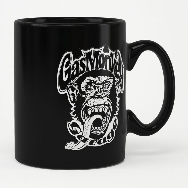 Gas Monkey Garage Tasse - Logo - schwarz  - Lizenzierter Fanartikel von Gas Monkey Garage