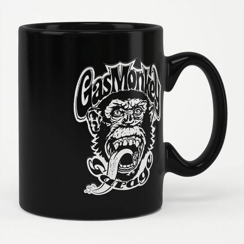 Gas Monkey Garage Tasse - Logo - schwarz  - Lizenzierter Fanartikel von Gas Monkey Garage
