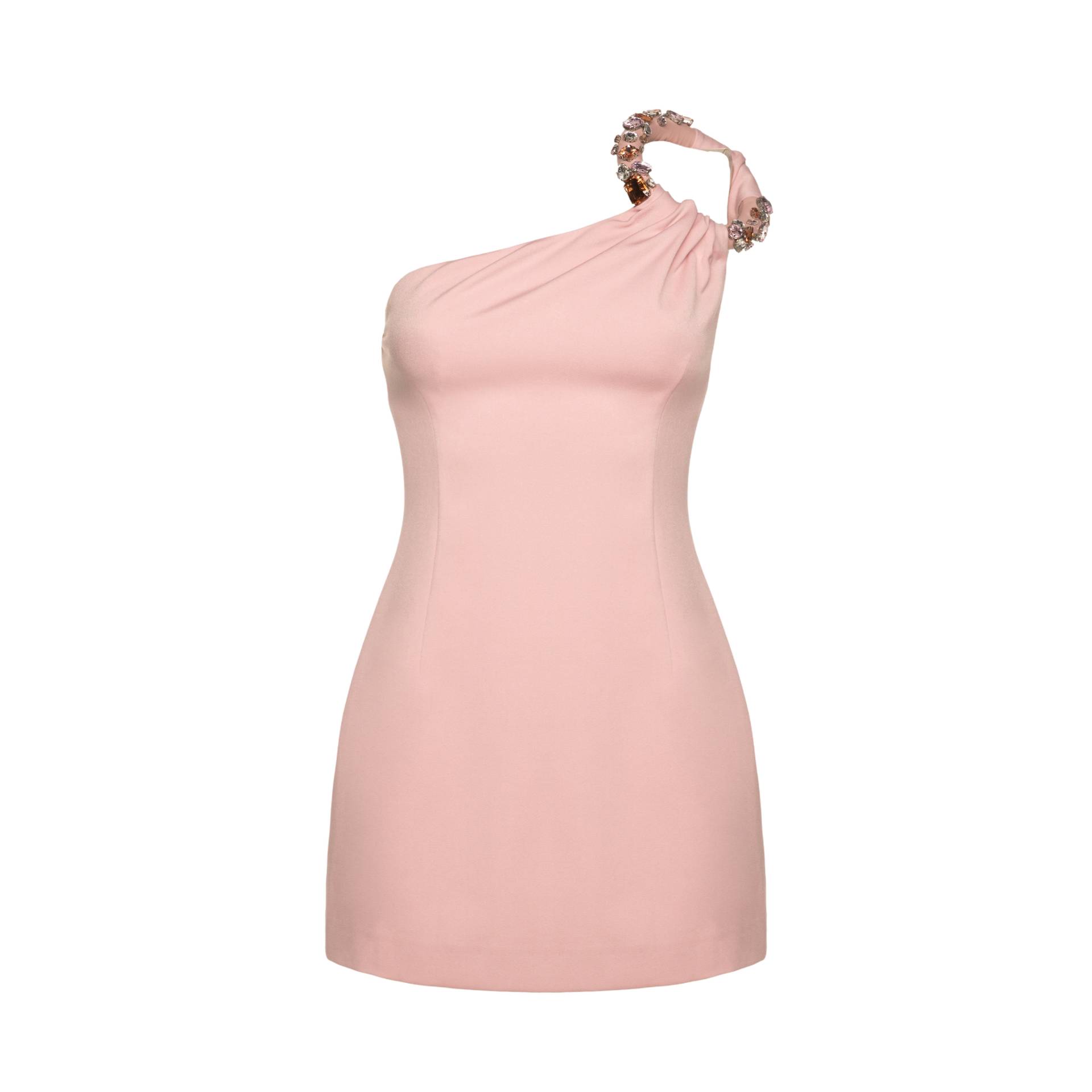 Asymmetric Mini Dress Grace - Pink - S - Gasanova - Mini dresses von Gasanova