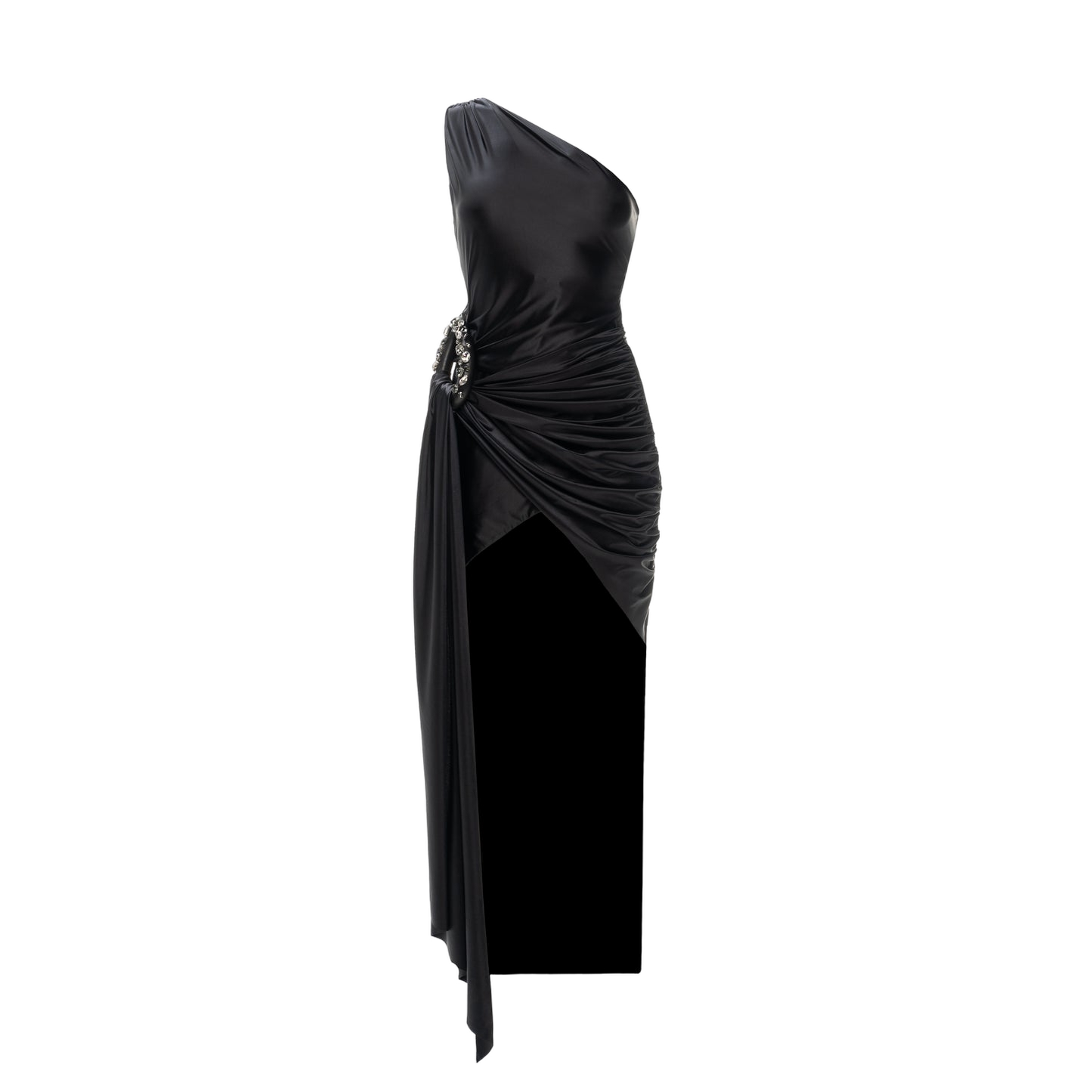 Draped Dress With Tail Diana - Silver - XXL - Gasanova - Cocktail dresses Draped Dress With Tail Diana - Silver - XXL - Gasanova - Cocktail dresses von Gasanova