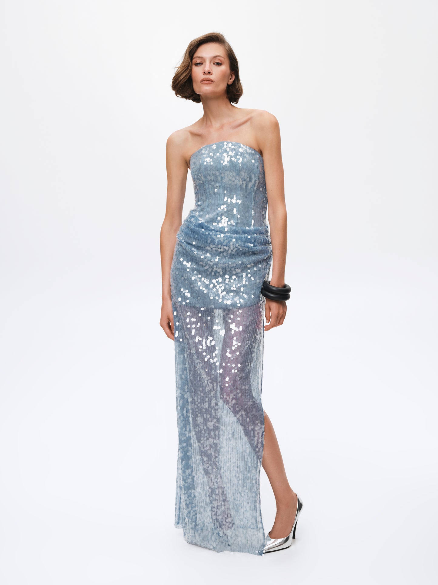 Eveline Fully Beaded Maxi Dress - Blue - XS - Gasanova - Maxi dresses Eveline Fully Beaded Maxi Dress - Blue - XS - Gasanova - Maxi dresses von Gasanova