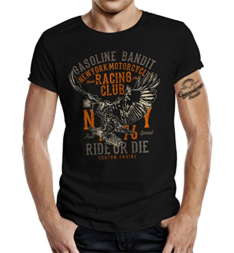 Biker Racer T-Shirt: New York Racing Club von Gasoline Bandit