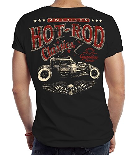 Biker T-Shirt Racer Design: Rockabilly Hot Rod Classic XXL von Gasoline Bandit