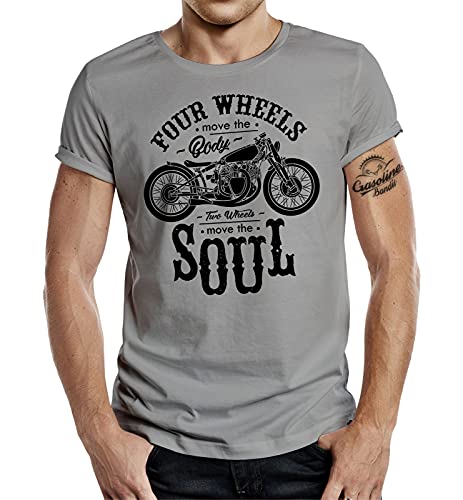 Biker T-Shirt: Two Wheels Move The Soul L von Gasoline Bandit