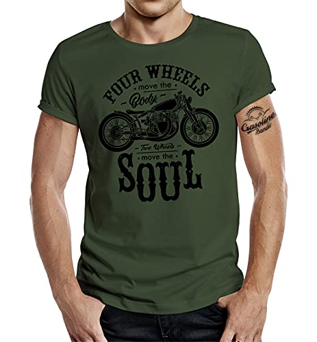Biker T-Shirt: Two Wheels Move The Soul L von Gasoline Bandit