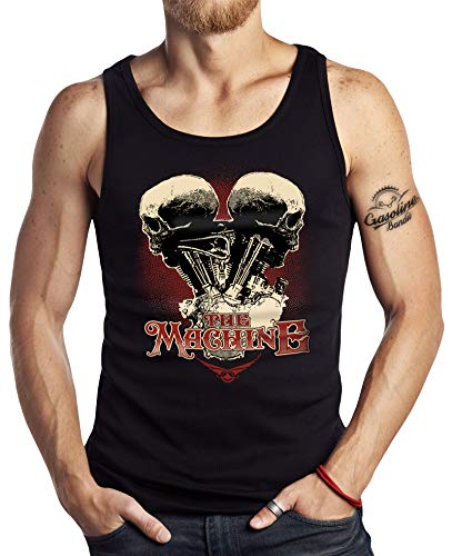 Biker Tank Top Muskel-Shirt: The Machine 2XL von Gasoline Bandit