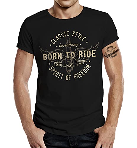 Classic Biker T-Shirt: Freedom 2XL von Gasoline Bandit