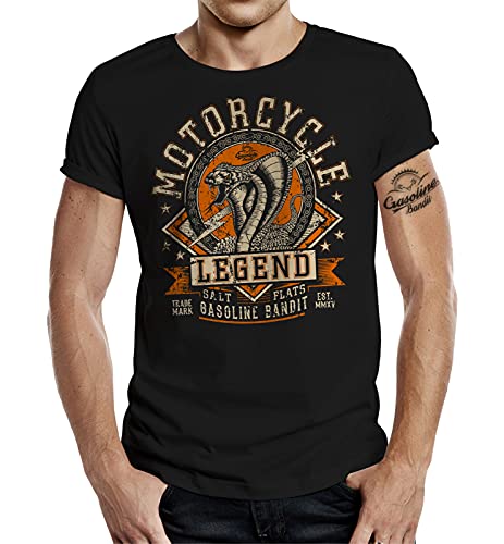 Classic Biker T-Shirt: Motorcycle Legend 4XL von Gasoline Bandit