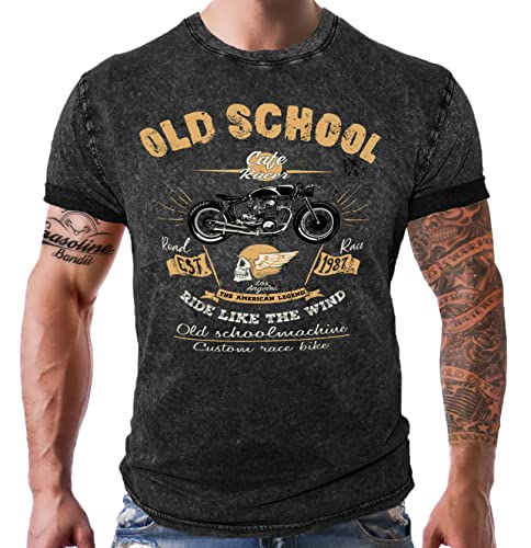 Classic Biker T-Shirt: Ride Like The Wind XL von Gasoline Bandit
