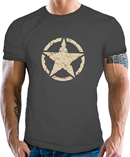 Classic T-Shirt für den US-Army Fan: Vintage Star 3XL von Gasoline Bandit