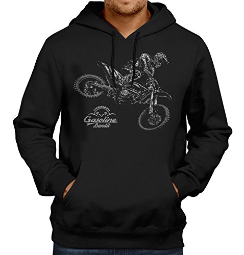 GASOLINE BANDIT® Design - Rockabilly Biker Racer Kapuzen-Pullover: Trial-L von Gasoline Bandit