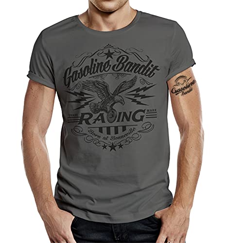 GASOLINE BANDIT Original Biker Racer T-Shirt: Born in Bonneville von Gasoline Bandit