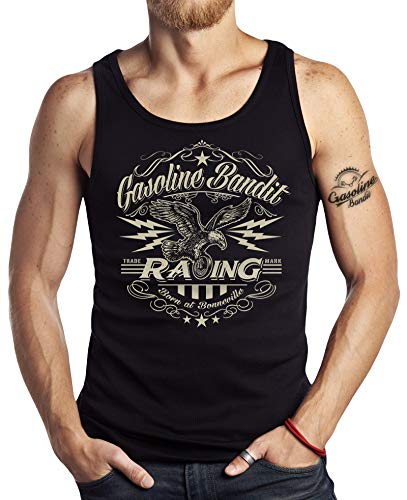 GASOLINE BANDIT Original Hot Rod Biker Tank-Top: Born at Bonneville-L von Gasoline Bandit