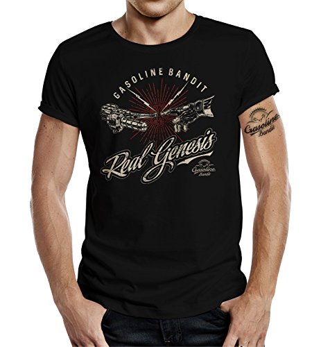 GASOLINE BANDIT T-Shirt original Biker Racer Design: Real Genesis XL von Gasoline Bandit