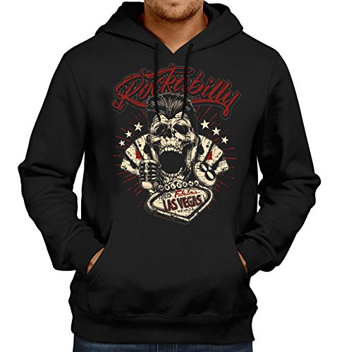 Gasoline Bandit® Design - Rockabilly Biker Racer Kapuzen-Pullover: Las Vegas-L von Gasoline Bandit