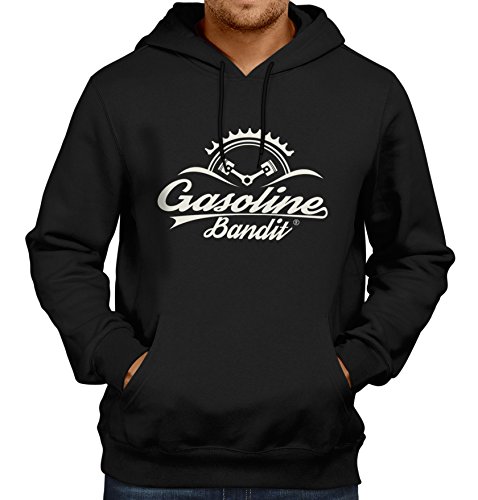 Gasoline Bandit® Design - Rockabilly Biker Racer Kapuzen-Pullover: Logo-M von Gasoline Bandit