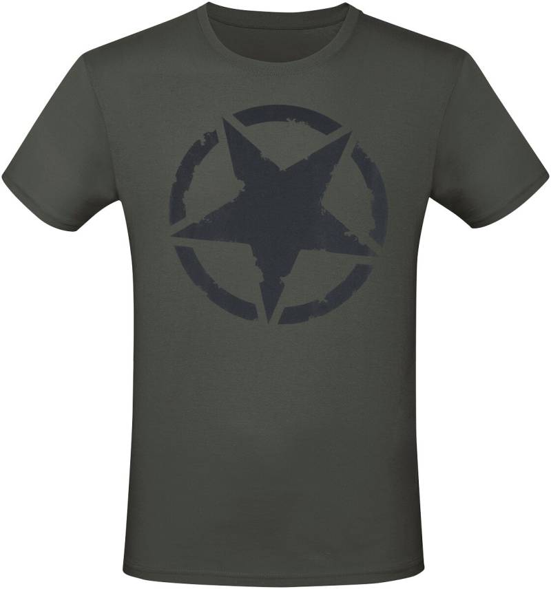 Gasoline Bandit Army Star Olive T-Shirt oliv in L von Gasoline Bandit