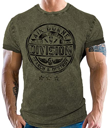 Gasoline Bandit Army T-Shirt Design: Airborne Division von Gasoline Bandit