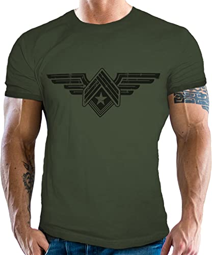 Gasoline Bandit Army Herren T-Shirt: Sky Wings USAF Logo von Gasoline Bandit