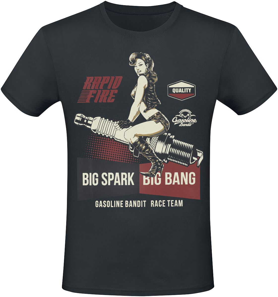 Gasoline Bandit Big Spark T-Shirt schwarz in L von Gasoline Bandit