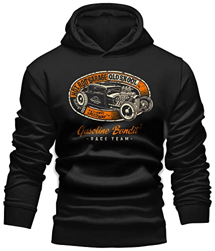 Gasoline Bandit Biker Racer Kapuzen-Hoodie - Old Skool Hot Rod von Gasoline Bandit