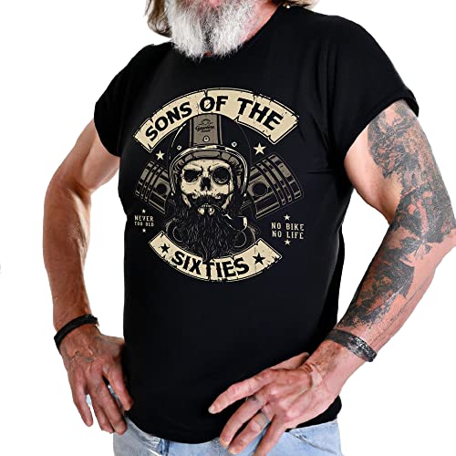 Gasoline Bandit Biker Racer Motorrad T-Shirt zum 60. Geburtstag: Sons of The Sixties von Gasoline Bandit