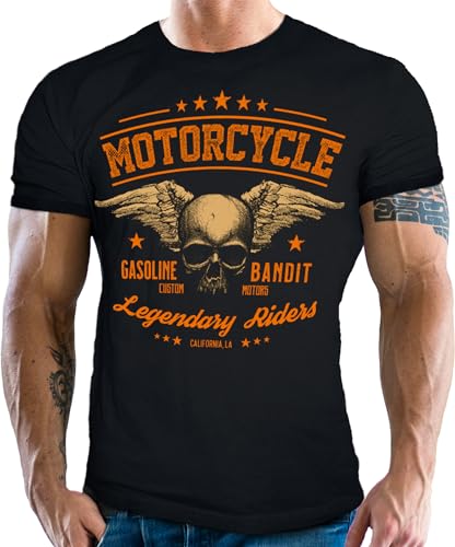 Gasoline Bandit Biker Racer T-Shirt - Legendary Riders 3XL von Gasoline Bandit