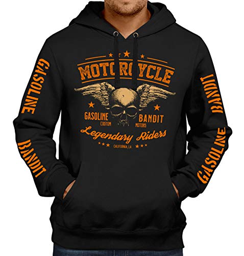 Gasoline Bandit Classic Biker Racing Hoodie: Legendary Riders 2XL von Gasoline Bandit