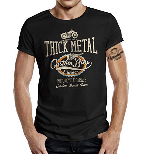 Gasoline Bandit Custom Biker T-Shirt Design: Thick Metal 2XL von Gasoline Bandit