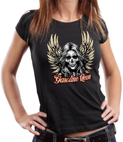 Gasoline Bandit Damen Biker T-Shirt: Gasoline Queen von Gasoline Bandit