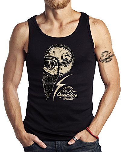 GASOLINE BANDIT Hot-Rod Biker Racer Tank-Top: Respect-L von Gasoline Bandit