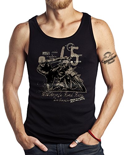 Gasoline Bandit Hot-Rod Biker Racer Tank-Top: Road Race Retro-XXL von Gasoline Bandit