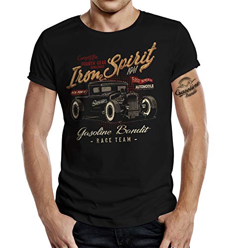 Gasoline Bandit Hot Rod Racer T-Shirt - Iron Spirit S von Gasoline Bandit