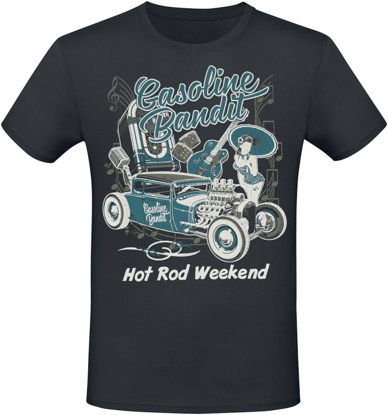 Gasoline Bandit Hot Rod Weekend T-Shirt schwarz in S von Gasoline Bandit