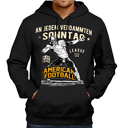 Gasoline Bandit Kapuzen Pulli Hoodie für American Football Fans: An jedem verdammten Sonntag 3XL von Gasoline Bandit