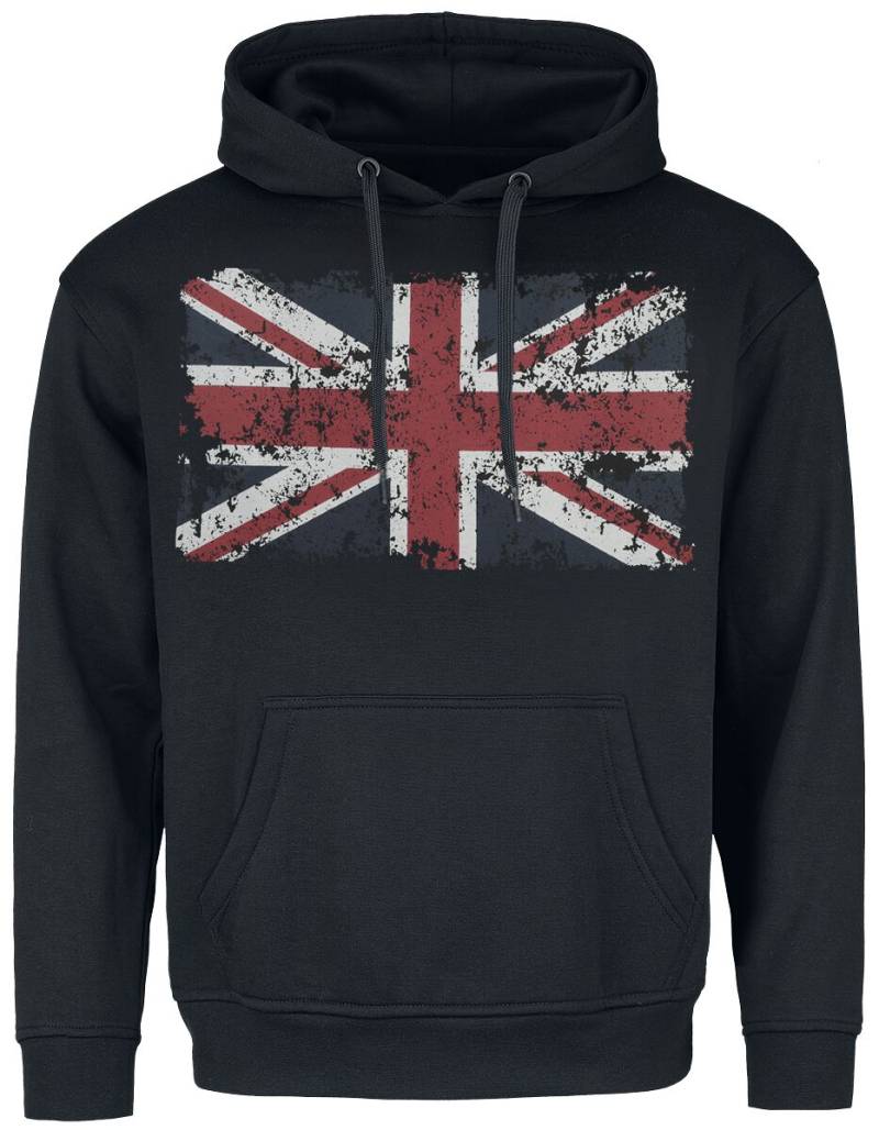 Gasoline Bandit Kapuzenpullover - Union Jack - M bis 4XL - für Männer - Größe XXL - schwarz von Gasoline Bandit
